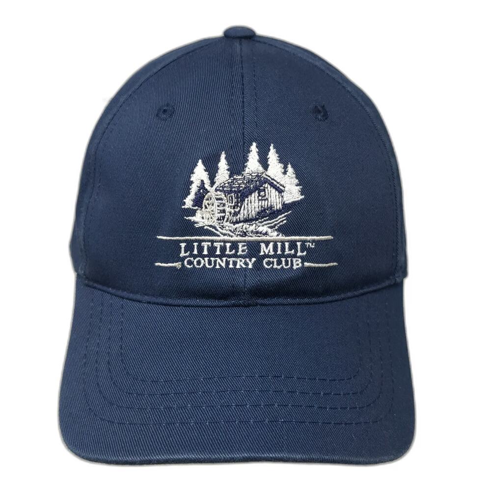 Town Talk Baseball Cap Blue One Size Little Mill Country Club Strapback Hat